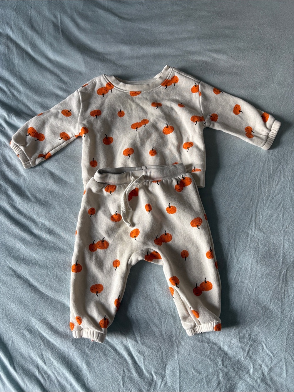 Old Navy Pumpkin Print Matching Set